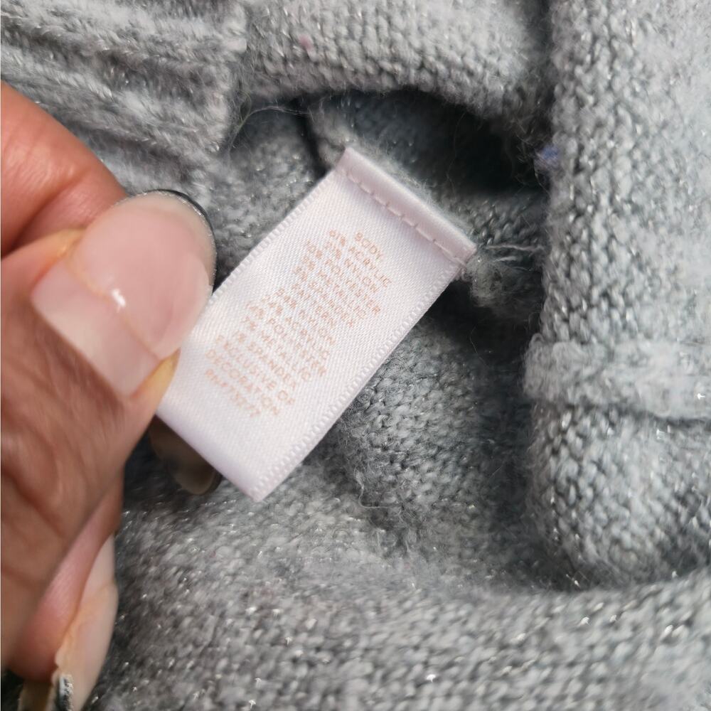 Lauren Conrad Gray Crewneck Mermaidcore Sweater - Picture 8 of 13